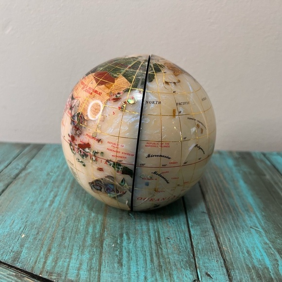 Vintage Globe Mini Book Ends - Picture 2 of 10